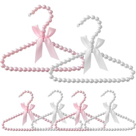 6 pièces Petits Perles Colliers de Mini avec Bande Bébé Vêtements Rack Licol Pour Enfants (1/5)
