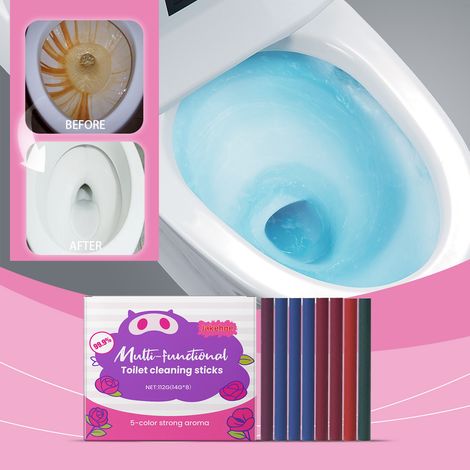 Multi-effect toilet cleaner stick - removes toilet odors, stains, and scale, leaves a pleasant fragrance - 112g (148) (1/5)