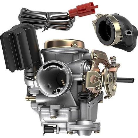 Vergaser-Ansaugstutzen 18 mm für Rex RS 400/RS 450/RS 460/GY6 50cc E-Choke (1/4)