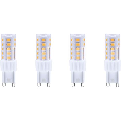 Ampoule G9 LED Capsule 4W 500lm Equiv 40W Blanc Chaud, Lot de 4 (1/5)