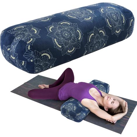 Yoga Cushion, Rectangular Yoga Cushion for Meditation, Meditation Cushion with Carrying Handle, 70 x 27 x 15 cm (1/5)