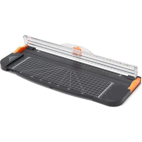 ChangM Massicot Coupe-papier Couper A4 4-5 feuilles Avec Règle Rotatif Précision Multi-fonction ABS 380140mm (1/3)