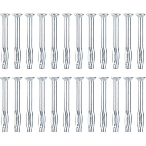 25Pack 1/4" x 2-1/2"(D x L Ancres À Expansion Pour Béton Argenté (1/5)