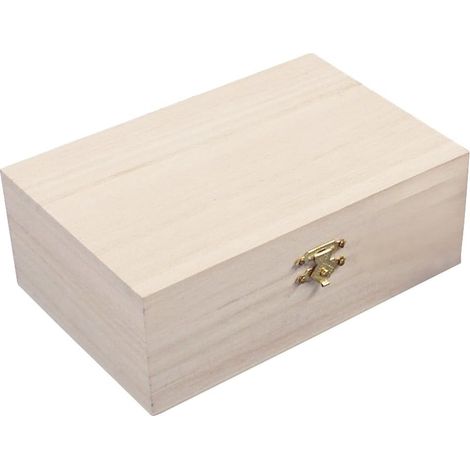 coffret de rangement en bois FSC Mix Credit, 15x10x5,5cm, nature