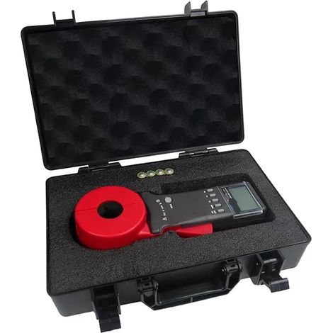 Testeur de résistance numérique, Testeur de résistance aux défauts de terre à pince numérique 0.01-1200Ω, détecteur de boucle de Protection contre la foudre, alarme sonore ( Color : 2000A plus , Size (1/5)