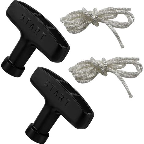 2 Piece Starter Handles, Starter Grips for Engine, Rope Starter Lawnmower, Starter Launcher, for Lawnmowers, Chainsaws, Brushcutters (1/5)