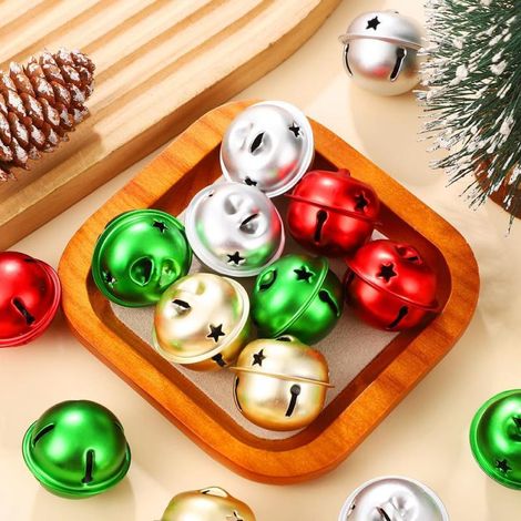 Lot de 24 clochettes métal 4cm clochettes Noël décoratives bricolage (1/5)