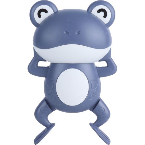 Jouets de bain grenouilles mignonnes à remontoir - Jouets flottants pour enfants, bébé (Bleu) (1/5)