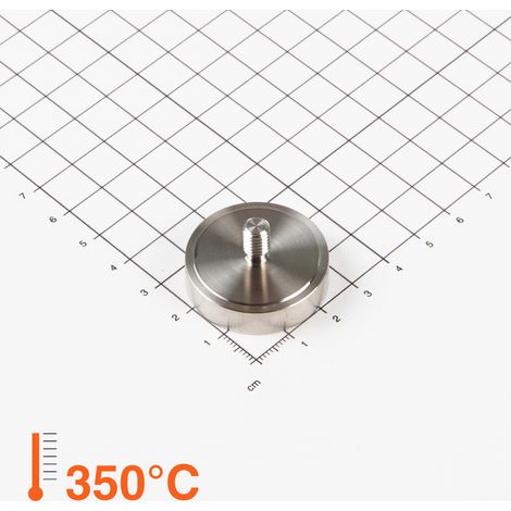 Magna-C Flachgreifer aus SmCo dichtgeschweißt Ø32x8mm mit Gewindezap... (1/3)