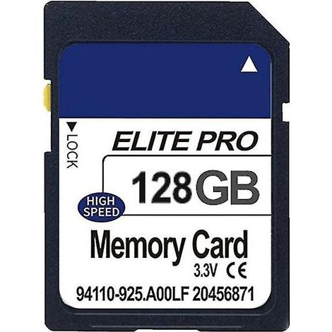 Carte mémoire SD 128 Go, carte mémoire flash, carte mémoire pour caméra de surveillance, enregistreur, carte mémoire SD (1/5)
