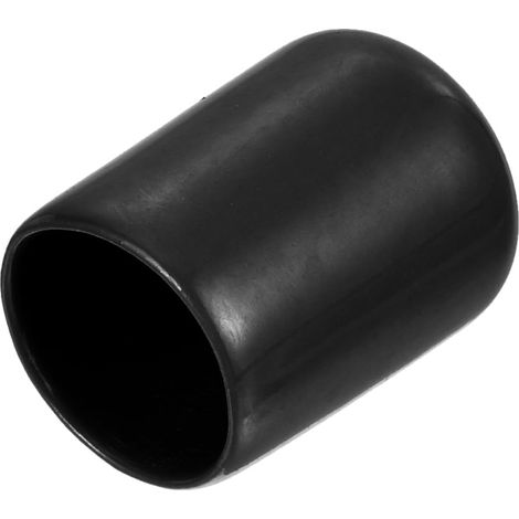 15Pcs Embouts en Caoutchouc 9/16"(15mm) ID Embout Rond en Vinyle pour Vis de Protection de Filetage Noir (1/5)