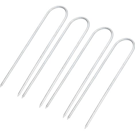 Piquet de clôture galvanisé en forme de U pour serres, pelouses et jardins (1/5)
