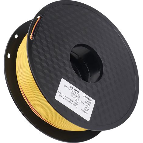 Dreifarbiges PLA-Filament, 1,75 mm, seidenmatt, koextrudiert, Gold, Grün, Rot, Lila, 3D-Drucker-Verbrauchsmaterial, dreifarbig (1/5)