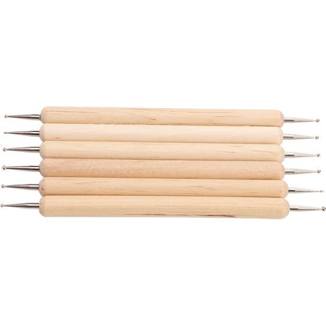 Stylo Double Pointe pour Gravure sur Cuir, 6 Pièces Outils de Sculpture Précise pour Artisanat et DIY (1/5)