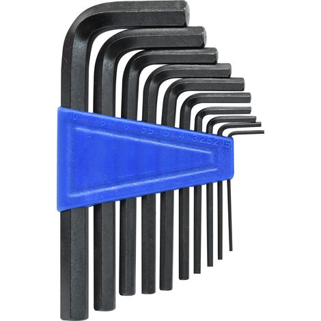 Dapetz ® 10PCS Metric Hex Allen Key Expert Set Allan Alan Alen 2mm - 10mm Hex Keys Set, High-Performance Tool Steel Comes with Handy Clip Case for Storage (1/5)