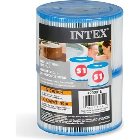 Lot de 2 cartouches de filtration pour Pure Spa INTEX - Fibre Dacron facile a nettoyer (1/2)