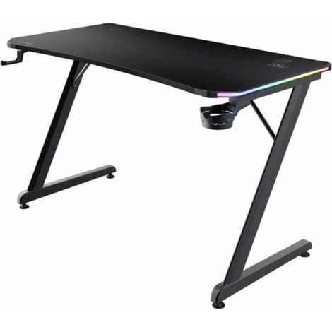 Trust GXT 709 Luminus Gaming-Schreibtisch Schwarz 120x60 cm