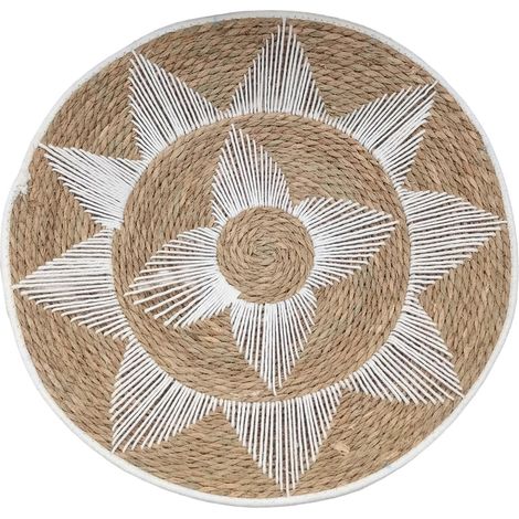 Decorazione murale con palme e alghe marine con design circolare