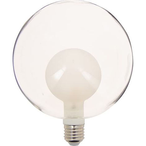 XANLITE Lampadina LED decorativa – doppio vetro – forma di globo – Attacco E27 – Bianco Neutro – Forma allungata (1/5)