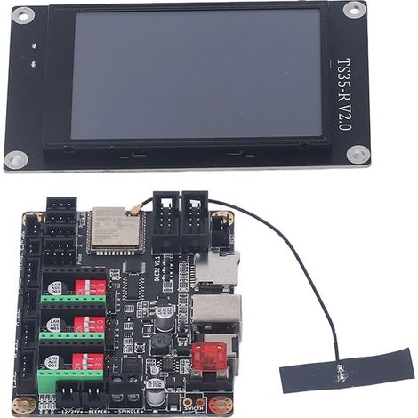 DIY-Lasergravierer, universeller Tischgravierer, 3,5-Zoll-Touchscreen-Monitor, Bedienfeld, 12–24-V-Gleichstrom-Schneideset (1/5)