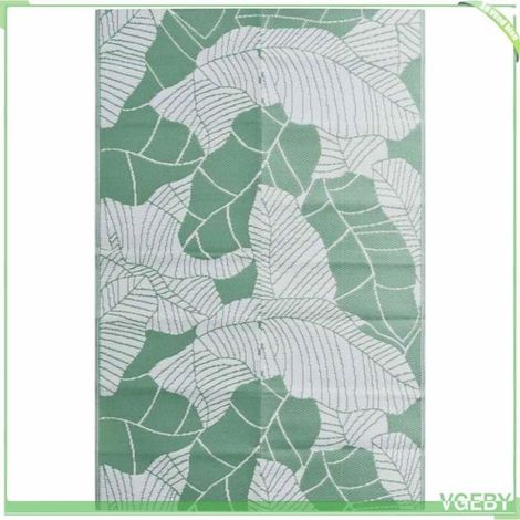 Tapis d'extérieur - FAFEICY - ARAKIL - Vert - 190 x 290 cm - Réversible (1/5)