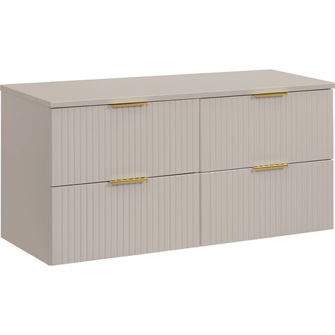 Mobile bagno senza lavabo Adriel beige 120cm