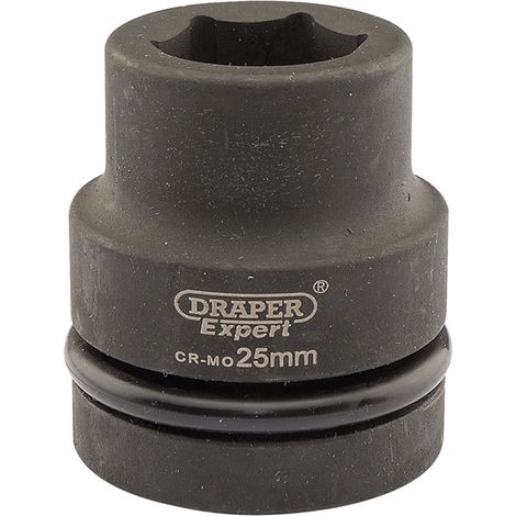 Draper Expert HI-TORQ 25mm (1 Inch Square Drive) 6-Point Impact Socket for Heavy-Duty Torque Applications (1/5)