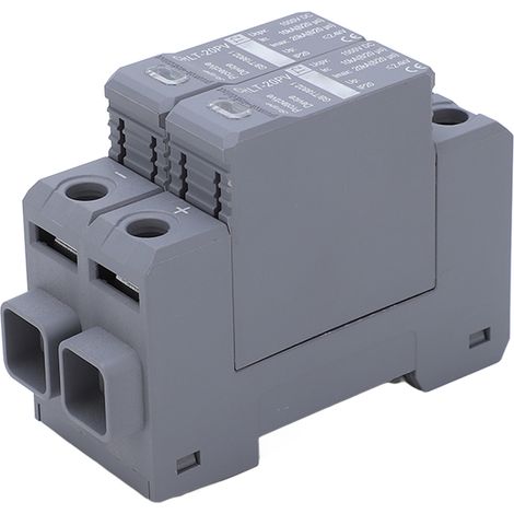 Parafoudre modulaire 2P 10-20kA 36mm Rail DIN Protection Surtension DC 1000V (1/5)