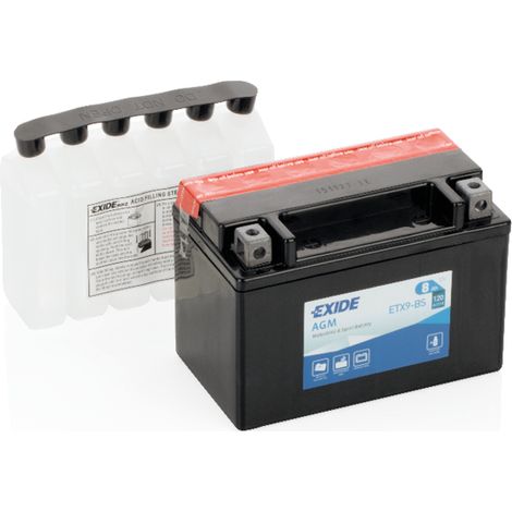 Batería Tudor YTX9-BS para moto AGM Hermética Exide