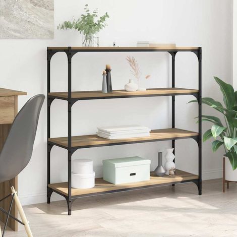 Book Cabinet 3-Tier 100 x 33 x 100 cm Engineered wood vidaXL (1/5)