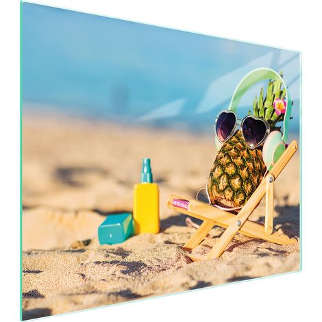 PLANCHE À DÉCOUPER EN VERRE 52x40 ANANAS (1/5)