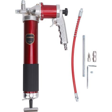 10000 à 12000PSI pistolet à graisse pistolet poignée ensemble robuste lubrification automatique Kit pneumatique G1/4in (1/5)