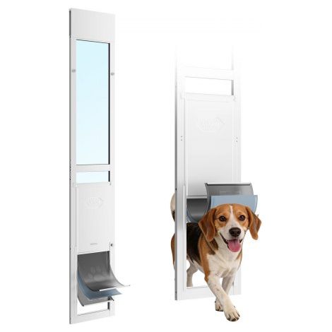 Chatière pour Porte Coulissante en Verre Porte pour Chiens et (1/5)