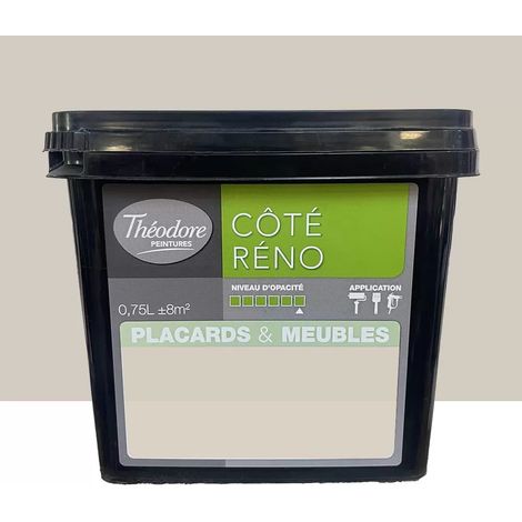 Peinture Placards & Meubles Théodore CÔTÉ RÉNO Satin Mocaccino 0,75 L (1/2)