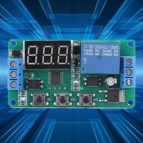 Einkanaliges Zeitrelaismodul mit einstellbarer Auslösezeit (DC 12V) (1/5)