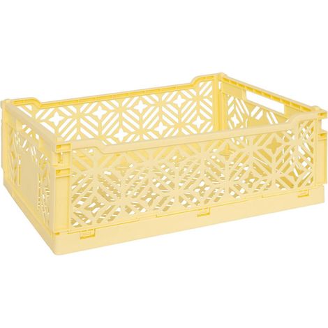 Cassa pieghevole arry giallo 40x30x15cm - Atmosphera créateur d'intérieur (1/5)
