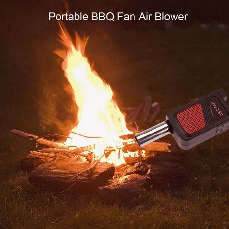 Souffleur Ventilateur BBQ Électrique Portable pour Camping, Pique-nique et Grillades en Plein Air, Outil de Cuisson (1/3)