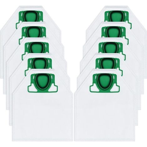 10 sacs Vorwerk Kobold VK200 - Compatibles FP200/VK200 - Haute filtration (1/4)