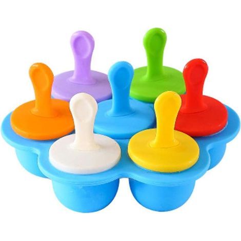 Hochwertige Silikon-Eisformen, hitzebeständig, ofen- und mikrowellengeeignet, 7er-Set Sorbets (1/5)
