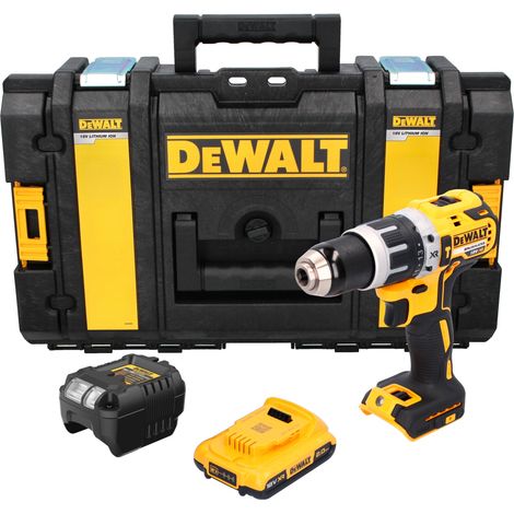 DeWalt DCD 796 D1 Akku Schlagbohrschrauber 18 V 70 Nm Brushless + 1x Akku 2,0 Ah + Ladegerät + Tough Box (1/5)