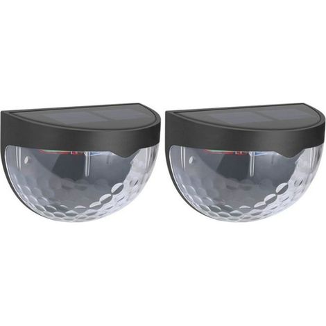 Lampes Murales Solaires LED - Lot de 2 - Demi-Lune - Résistant aux Intempéries (1/5)