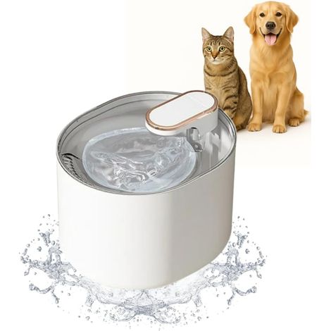 Lautloser Trinkbrunnen für Katzen – automatischer 3-Liter-Wasserspender mit Filter – leicht zu reinigender Trinkbrunnen für Katzen und Hunde – elektrischer Trinker für optimale Flüssigkeitszufuhr
