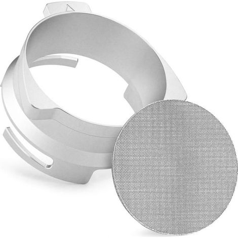 Entonnoir doseur café 54 mm, anneau de dosage mains libres en aluminium pour porte-filtres Breville. (1/5)
