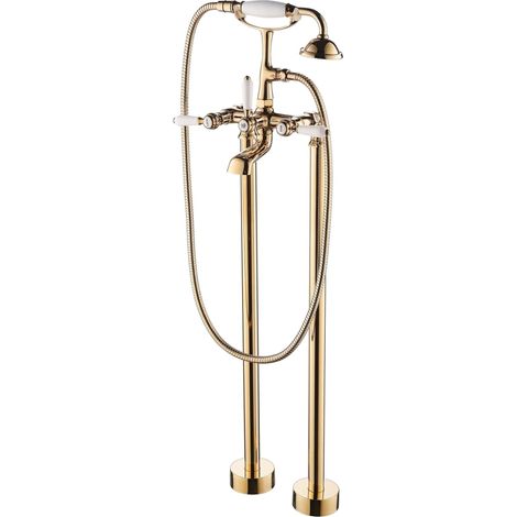 Grifo sobre suelo PADDINGTON dorado