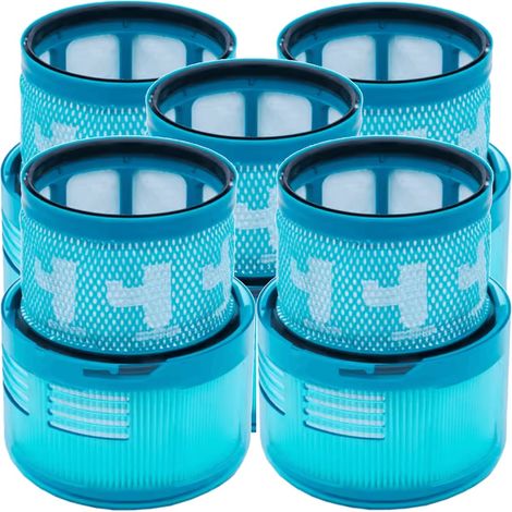 5 filtros HEPA para aspiradoras Dyson G5 Gen5 Detect Absolute y Detect Fluffy - Filtros de repuesto para el motor
