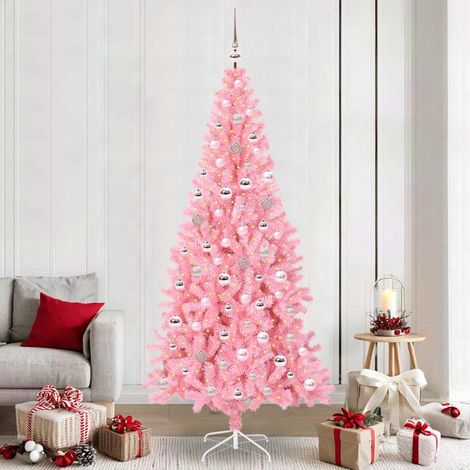 vidaXL Árbol de Navidad Rosa 240 cm PVC (1/5)
