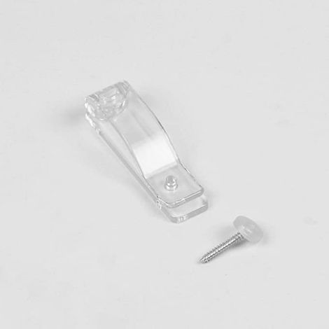 Set mit Positionierungshaken für Rollos, Kugelkette, Doppelloch-Befestigungshaken mit Schraube und Gummistopper (1/5)