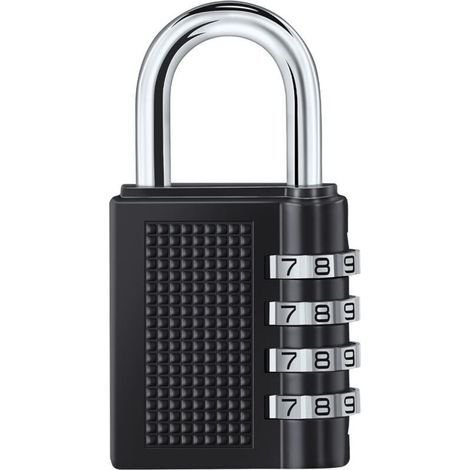 1PCS Cadenas à Combinaison à 4 Digit,Serrure Combinée,Numero Cadenas Code,Serrure à Combinaison pour Gymnase, école, Portail, Hangar, Garage, Rangement, Casiers à Bagages et Boîte à Outils