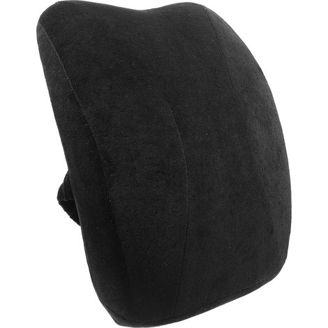 Coussin de Dos en Mousse Mémoire Noir pour Chaise et Canapé (1/5)