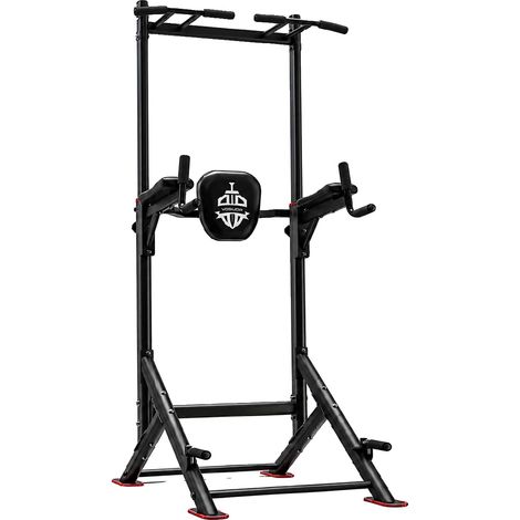Power Tower, verstellbare Höhe, multifunktionales Krafttraining, schwarz (1/5)